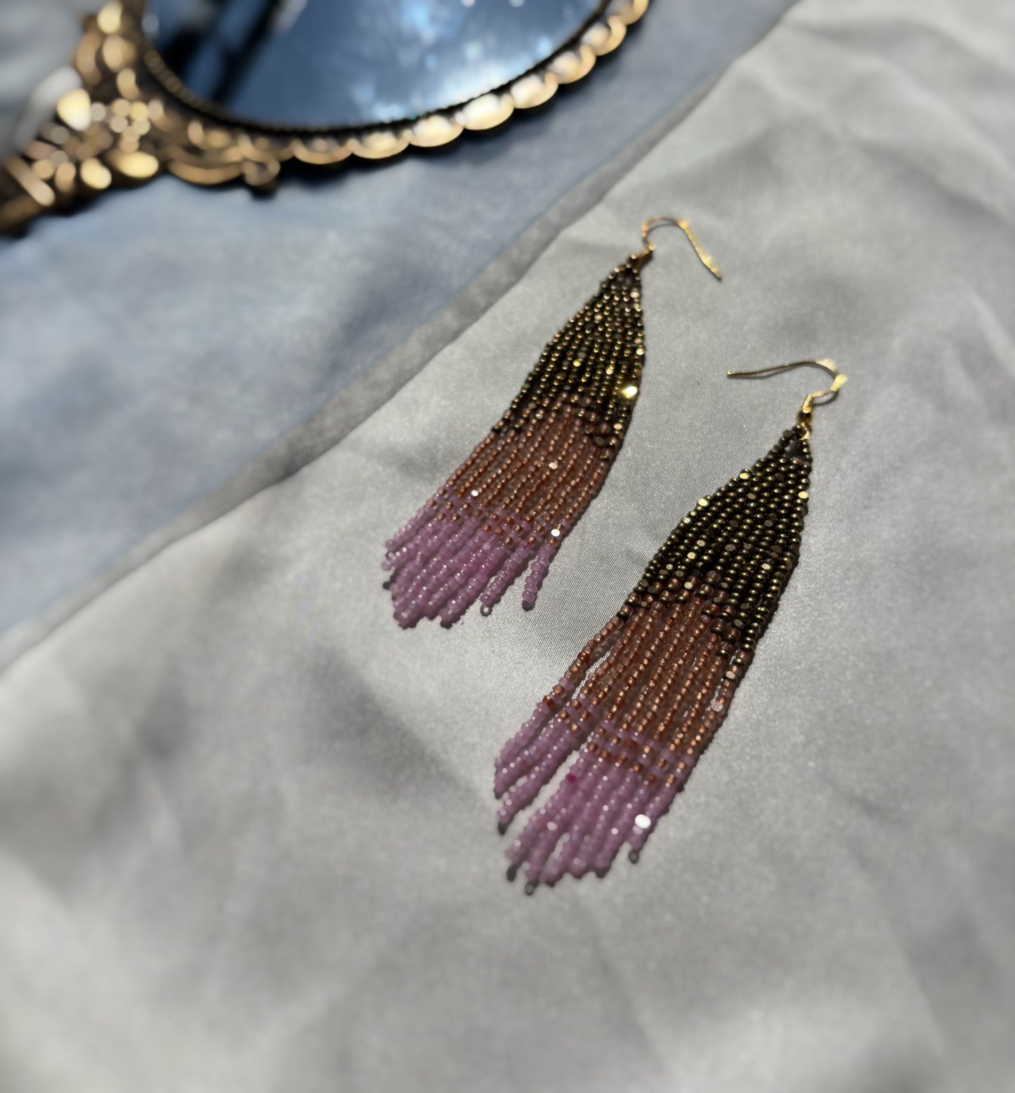 Medium sunset true cut fringe