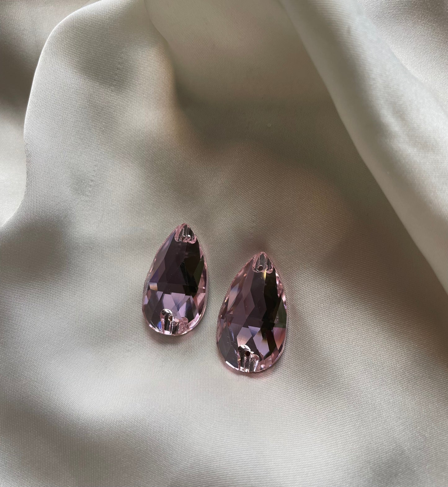 Light Pink Flatback Rhinestone Cabochon