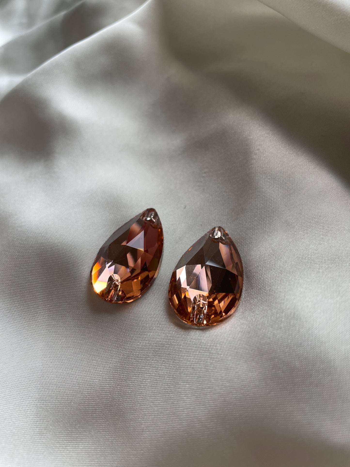 Rose Gold Flatback Rhinestone Cabochon