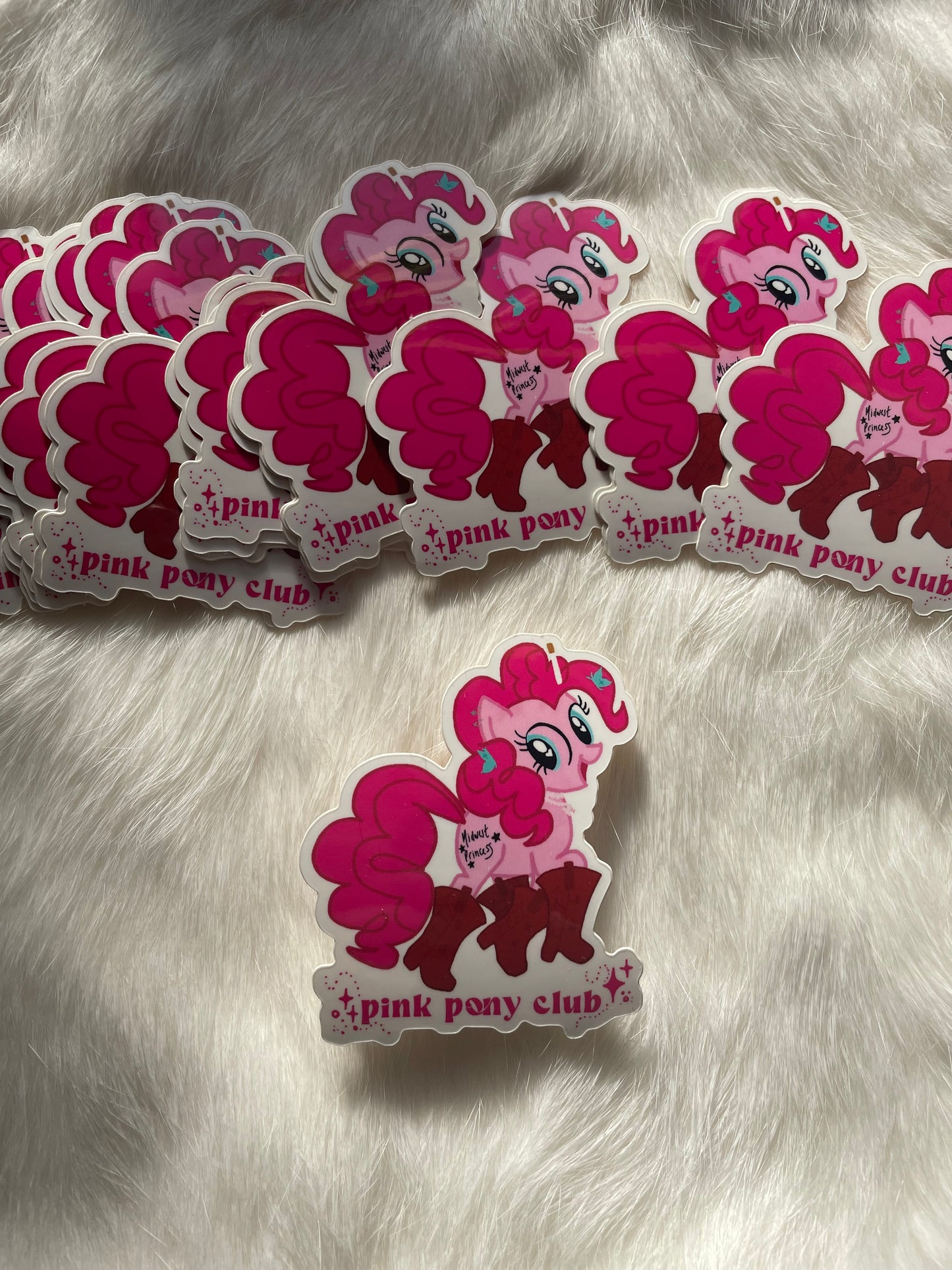 'Pink Pony Club' sticker