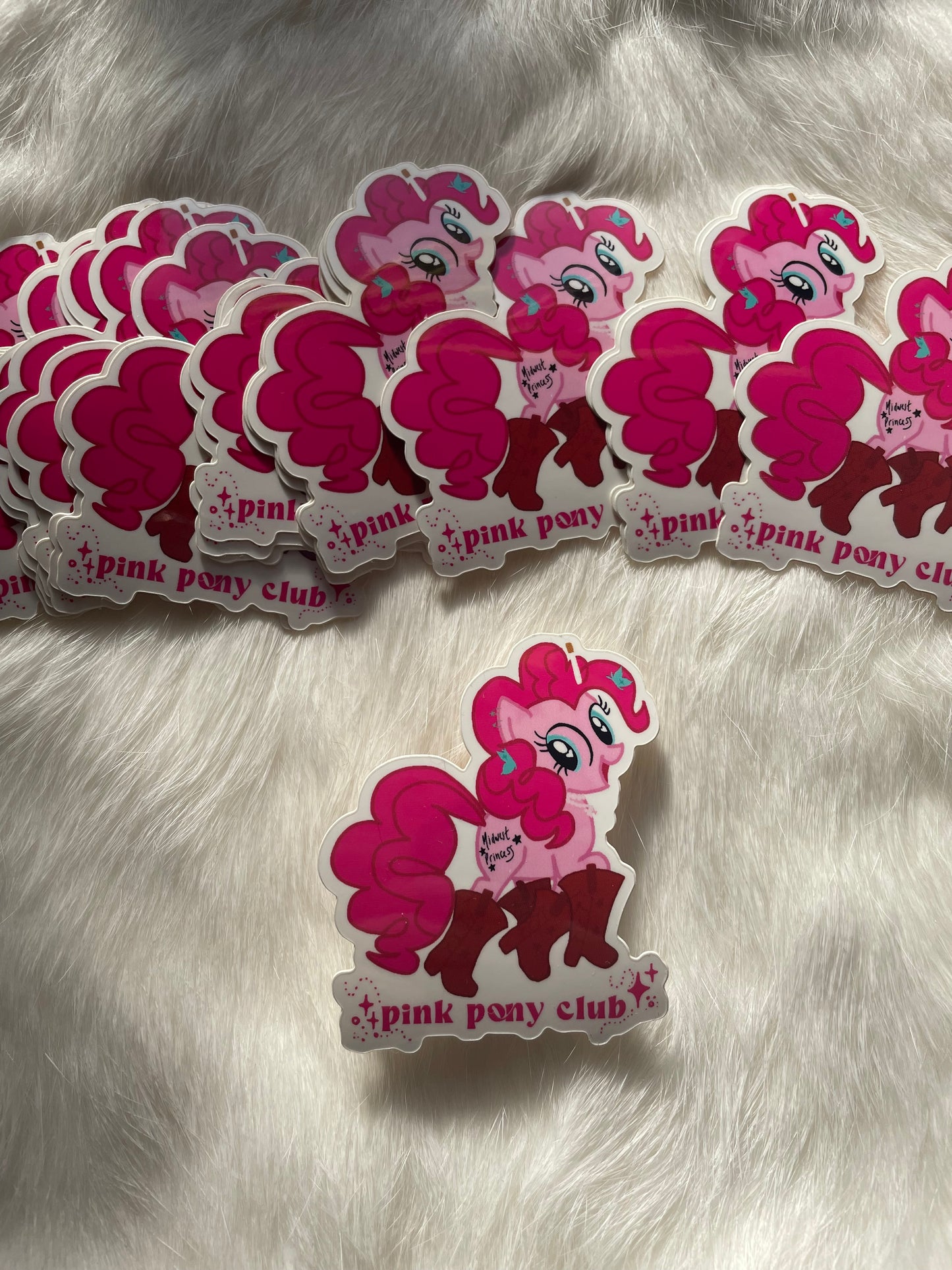 'Pink Pony Club' sticker