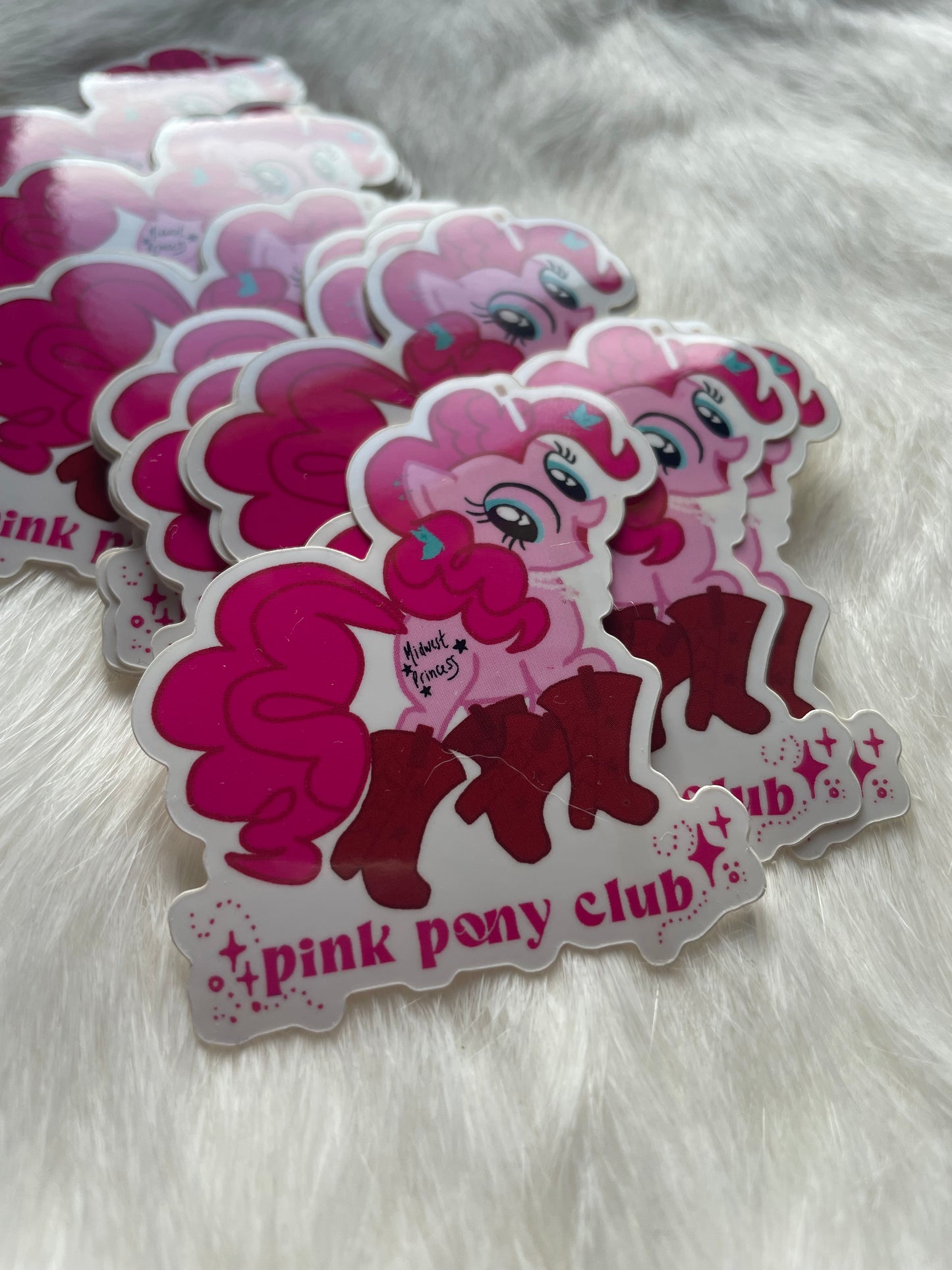 'Pink Pony Club' sticker