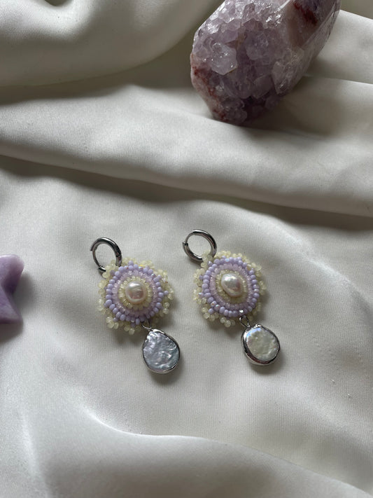 Lavender spring pearl drops