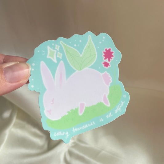 'Bunny Boundary 2' sticker