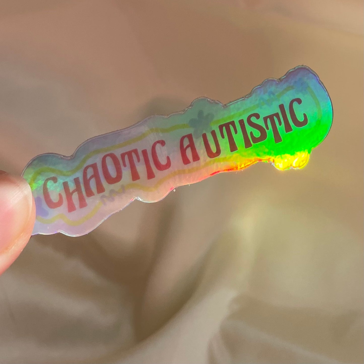 'Chaotic Autistic' Sticker