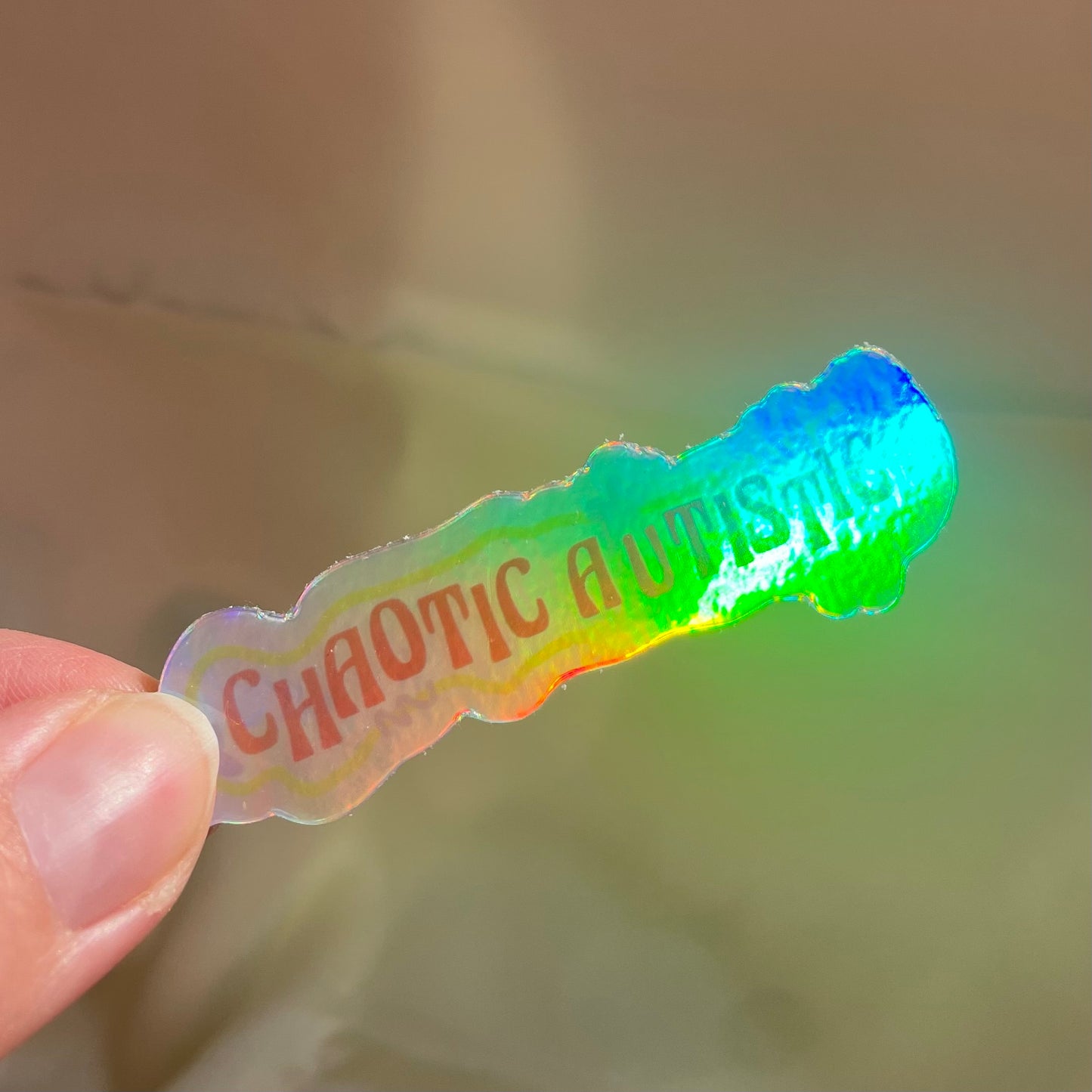 'Chaotic Autistic' Sticker